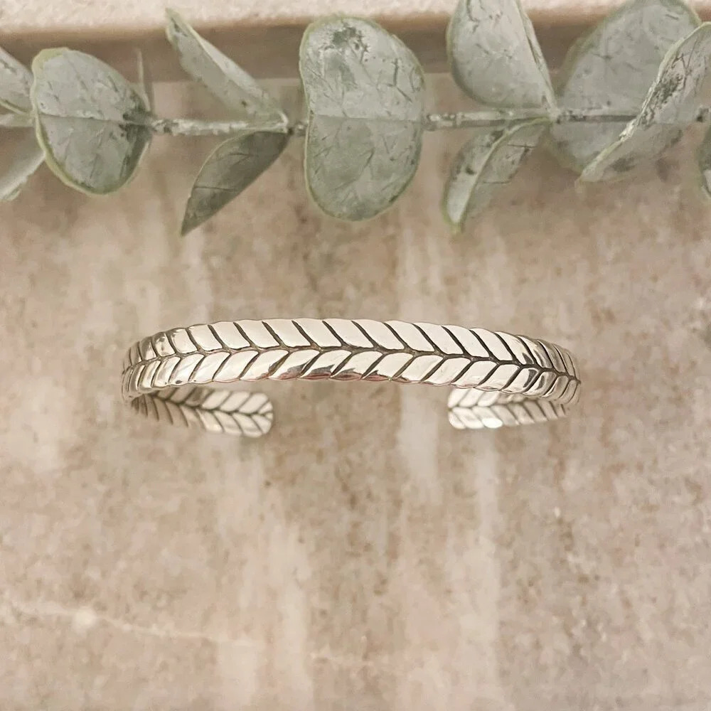 925 Sterling Silver Cuff Bracelet Silver Bangle Open Cuff Bracelet